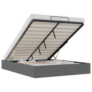 vidaXL Otomanski krevet Tamnosiva 153 x 203 cm Tkanina