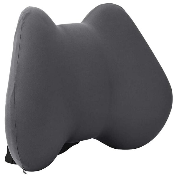 vidaXL Jastuk za leđa Sivi Pjena za pamćenje 40 x 32 x 14 cm