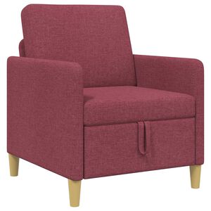 vidaXL Sofa s pohranom Vinska crvena 72 x 78 x 87 cm Poliester