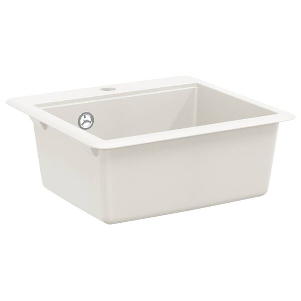 vidaXL Umivaonik Bijelo 470 x 440 mm Granit