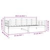 vidaXL Dnevni ležaj bijeli od masivne borovine 90 x 200 cm