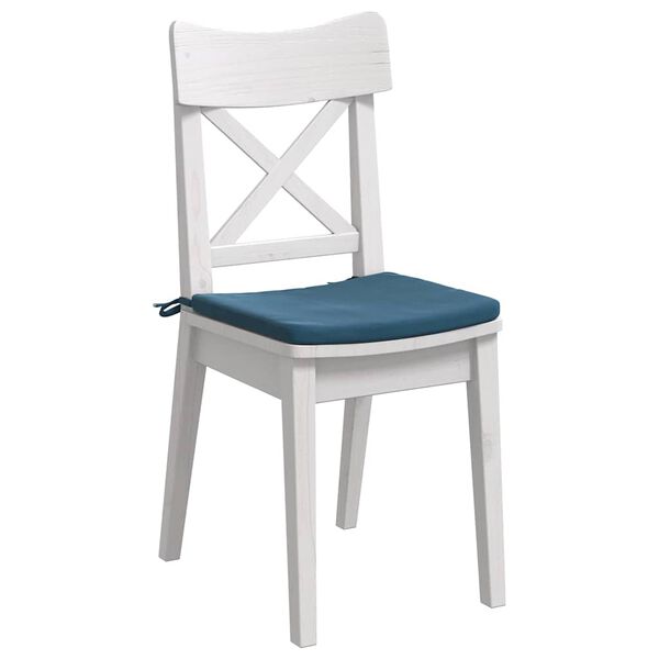 vidaXL Jastučići za sjedenje 4 pcs Plava 40 x 40 x 3 cm Baršun