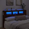 vidaXL LED uzglavlje boja smeđeg hrasta 180x18,5x103,5 cm drveni