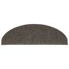 vidaXL Prostirke za stepenice, samoljepljive, 10 kom. 65x21x4 cm, antracit, poluokrugle, velike