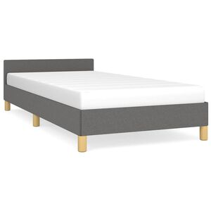 vidaXL Okvir za krevet bez madraca tamnosivi 80x200 cm od tkanine