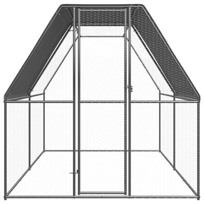 vidaXL Vanjski kavez za kokoši 2 x 4 x 2 m od pocinčanog čelika