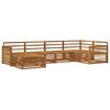 vidaXL Set vanjskih sofa 6 pcs Prirodna