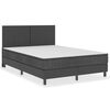 vidaXL Krevet od tkanine s oprugama tamnosivi 180 x 200 cm