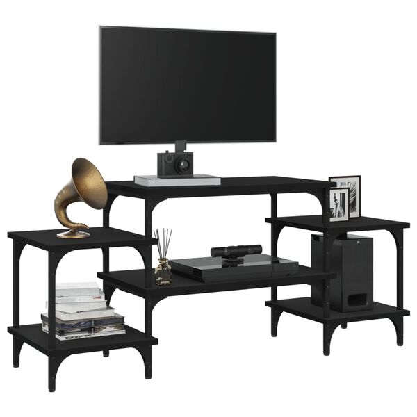 vidaXL TV ormarić crni 117 x 35 x 52 cm od konstruiranog drva