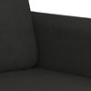 vidaXL 3-dijelni set sofa s jastucima crni od tkanine