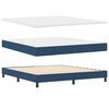 vidaXL Boxspring krevet s madracem Plava 180 x 200 cm tkanina