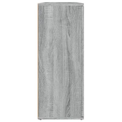 vidaXL Komoda boja sivog hrasta 91x29,5x75 cm od konstruiranog drva