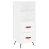 vidaXL Komoda bijela 34,5 x 34 x 90 cm od konstruiranog drva