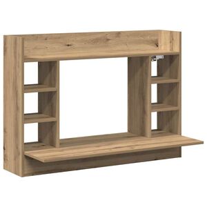 vidaXL Stol za zid hrast artisan 105 x 48 x 75 cm Konstruirano drvo