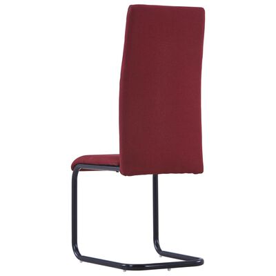 vidaXL Konzolne blagovaonske stolice od tkanine 6 kom boja vina