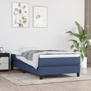vidaXL Madrac s džepičastim oprugama srednje tvrdoće plavi 90x190x20 cm od tkanine