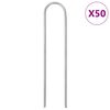 vidaXL Klinovi za tlo U-oblika 50 kom 15 x 3,5 cm od pocinčanog čelika
