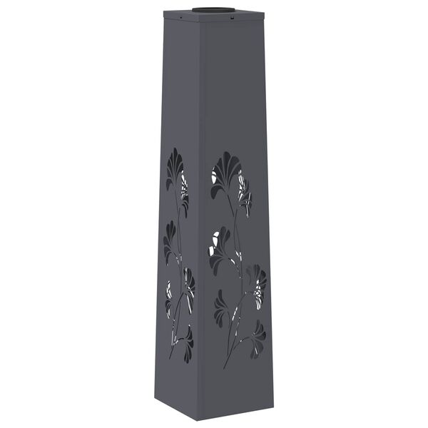 vidaXL Solarna LED svjetlost za stazu 2 pcs Antracit