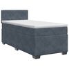 vidaXL Boxspring krevet s madracem Tamnosiva 90 x 200 cm Bar&scaron;un