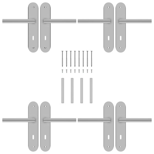 vidaXL Kvake 2 seta sa zasunom BB od nehrđajućeg čelika