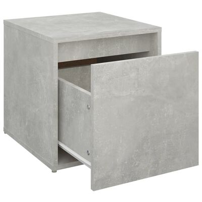 vidaXL Ladičar boja betona 40,5 x 40 x 40 cm od konstruiranog drva