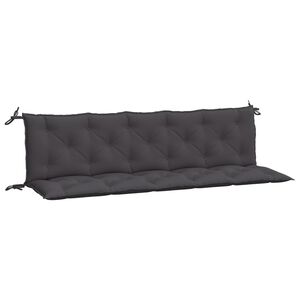 vidaXL Jastuci za vrtnu klupu 2 kom antracit 180x50x7cm tkanine Oxford