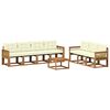 vidaXL Set vanjskih sofa 8 kom. Prirodna i krem