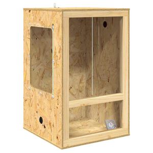 vidaXL Terarij Smeđa 50 x 50 x 80 cm OSB