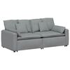 vidaXL Modularna sofa s jastucima svijetlosiva
