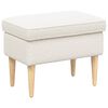 vidaXL Stolica za noge Krem 55 x 35 x 41 cm Boucl&eacute;