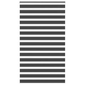 vidaXL Zavjesa zebra crna 120x230 cm &scaron;irina tkanine 115,9 cm poliester