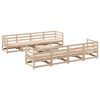 vidaXL 9-dijelni set vrtnih sofa od masivne borovine