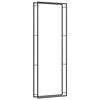 vidaXL Stalak za drva za ogrjev mat crni 110x28x312 cm čelični