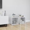 vidaXL TV ormarići 2 kom sjajni bijeli 37x35x37 cm konstruirano drvo