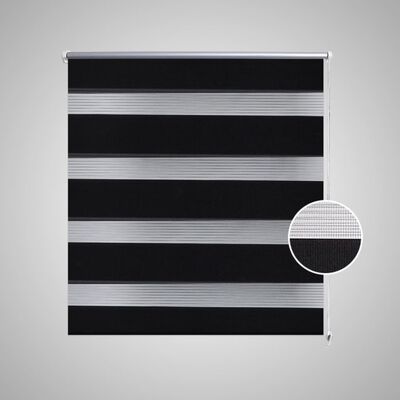 Rolo crne zavjese sa zebrastim linijama 60 x 120 cm