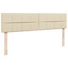 vidaXL Otomanski okvir kreveta s madracima krem 180x200cm od tkanine