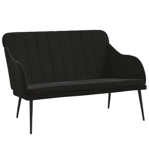 vidaXL Klupa crna 110 x 76 x 80 cm bar&scaron;unasta