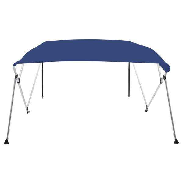 vidaXL Tenda bimini s 4 luka plava 243 x 210 x 137 cm