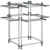 vidaXL Stalak za su&scaron;enje rublja 107 x 107 x 120 cm aluminijski