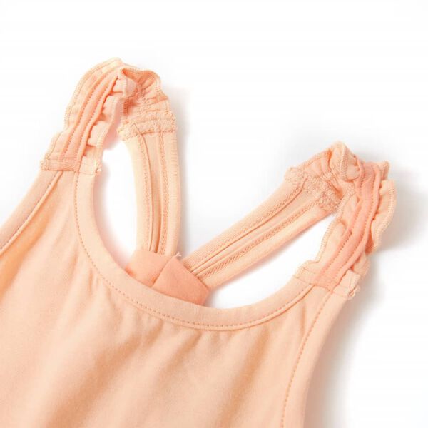 Dječja majica bez rukava svjetlonarančasta 128