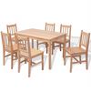 vidaXL Sedmodijelni Set Blagovaonskog Namje&scaron;taja od Borovog Drveta