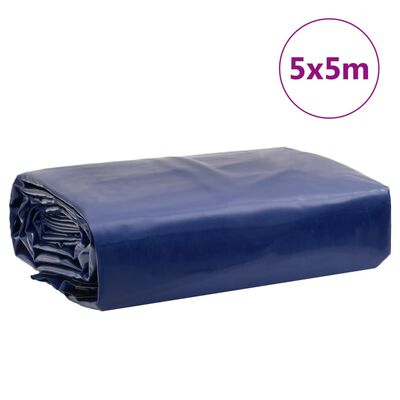vidaXL Cerada plava 5x5 m 650 g/m²