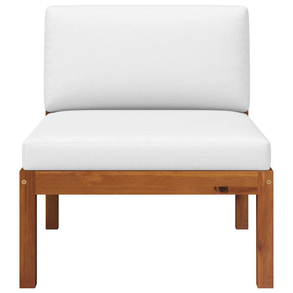 vidaXL Vrtni set za sjedenje od 3 dijela s jastucima, akacija i uže