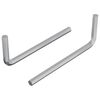vidaXL Hex ključ 2 kom. Srebrna 22 x 66 mm Čelik