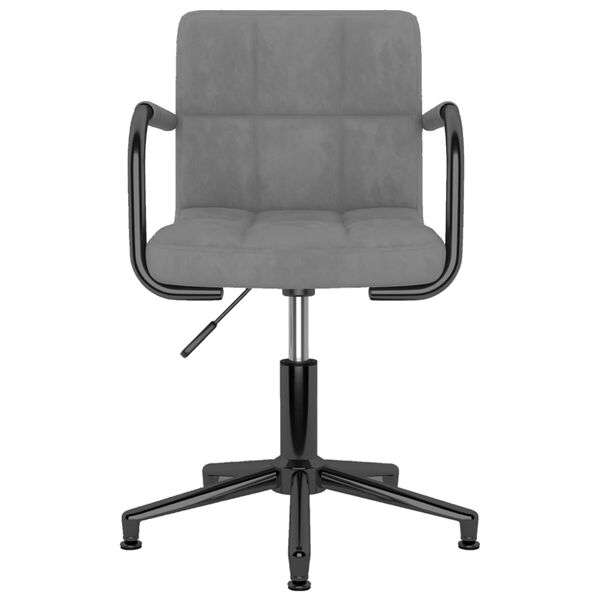 vidaXL Okretne blagovaonske stolice 4 kom svjetlosive bar&scaron;unaste