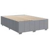 vidaXL Krevet box spring s madracem svjetlosivi 140x200 cm od tkanine