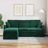 vidaXL Sofa Tamnozelena 198 x 134 x 80 cm Bar&scaron;un
