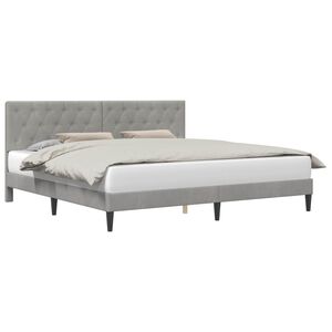 vidaXL Krevetna konstrukcija Svjetlosiva 180 x 200 cm Bar&scaron;un