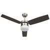 vidaXL Stropni ventilator sa svjetlom i daljinskim 108 cm tamnosmeđi