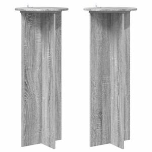 vidaXL Stalak za biljke 2 kom. Siva sonoma &Oslash;40 x 100 cm